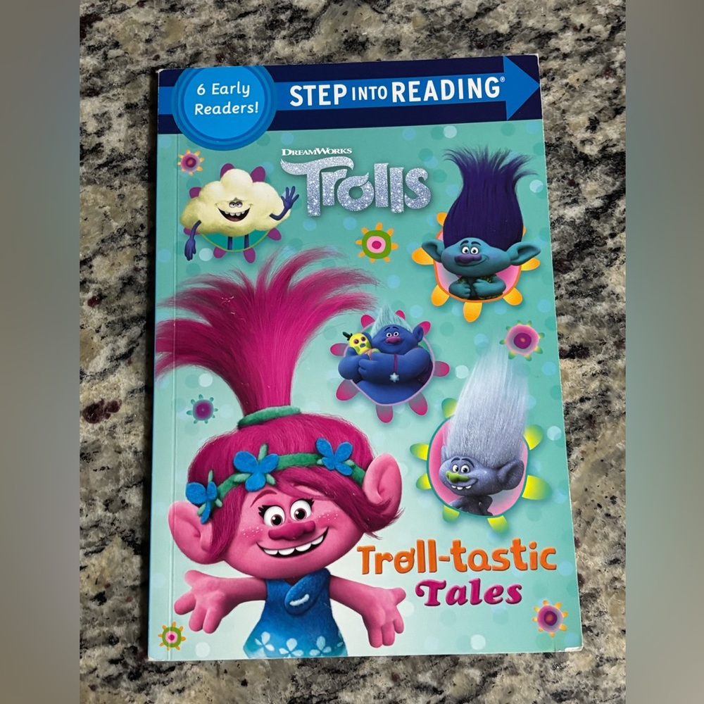 DreamWorks Trolls Step Into Reading Book - Pink and Blue